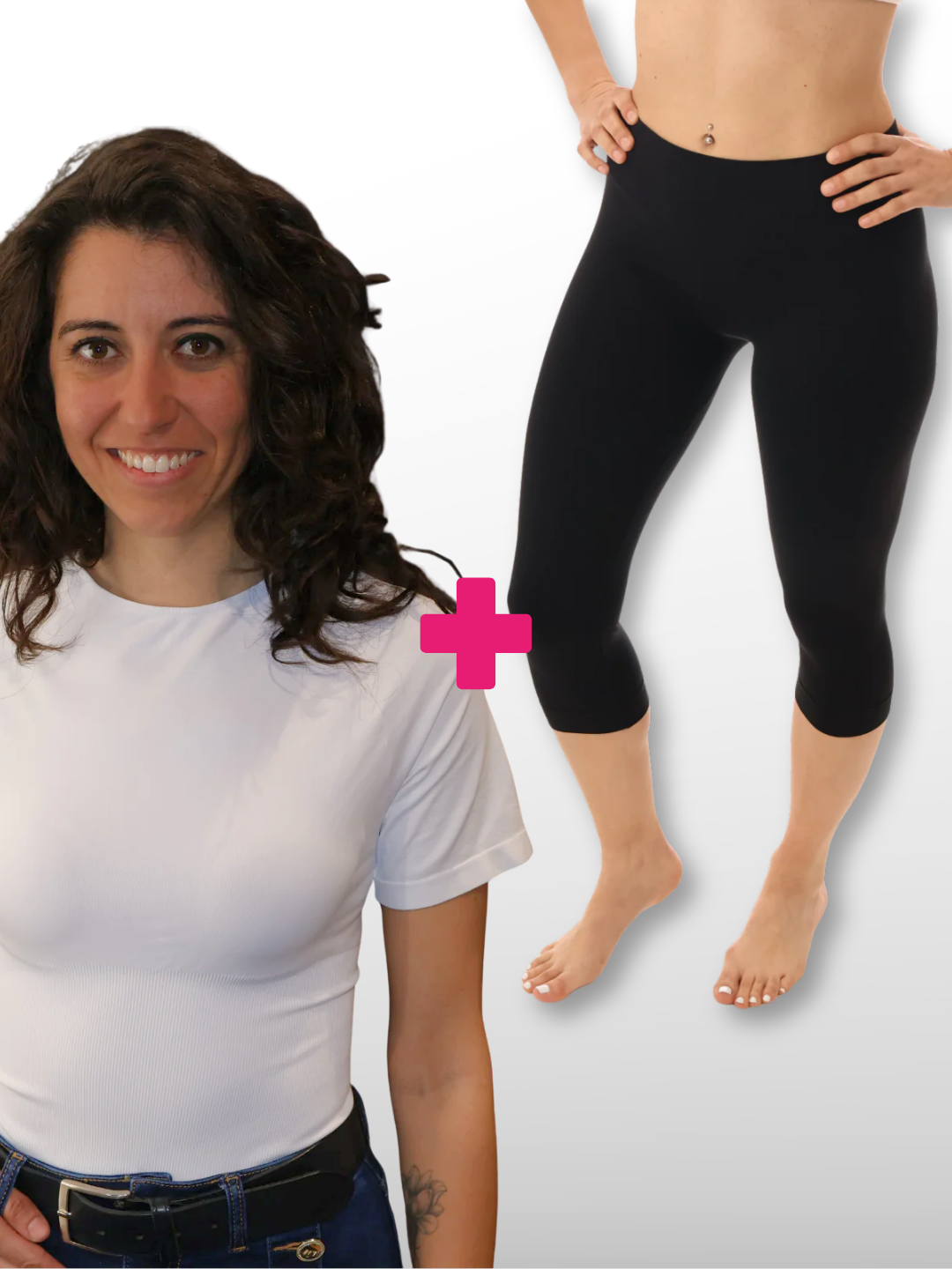 KIT MAGLIA MODELLANTE DONNA + LEGGINGS CAPRI