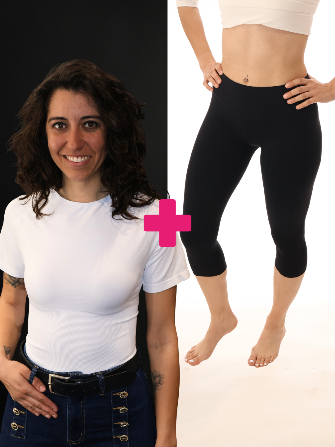 KIT MAGLIA MODELLANTE DONNA + LEGGINGS CAPRI