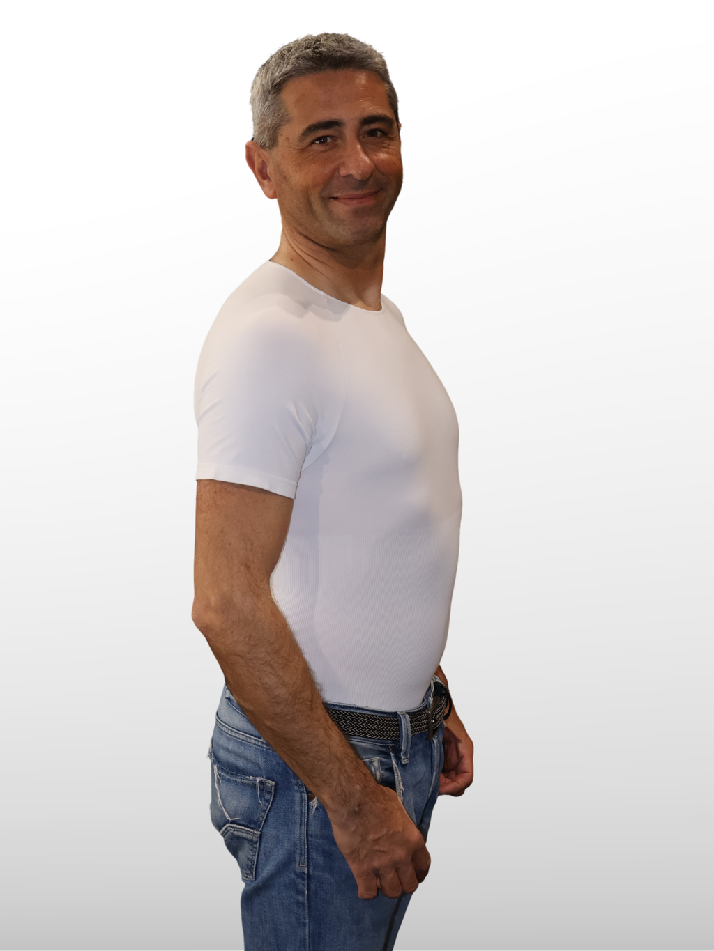 MAGLIA MODELLANTE CON FASCIA ELASTICA UOMO