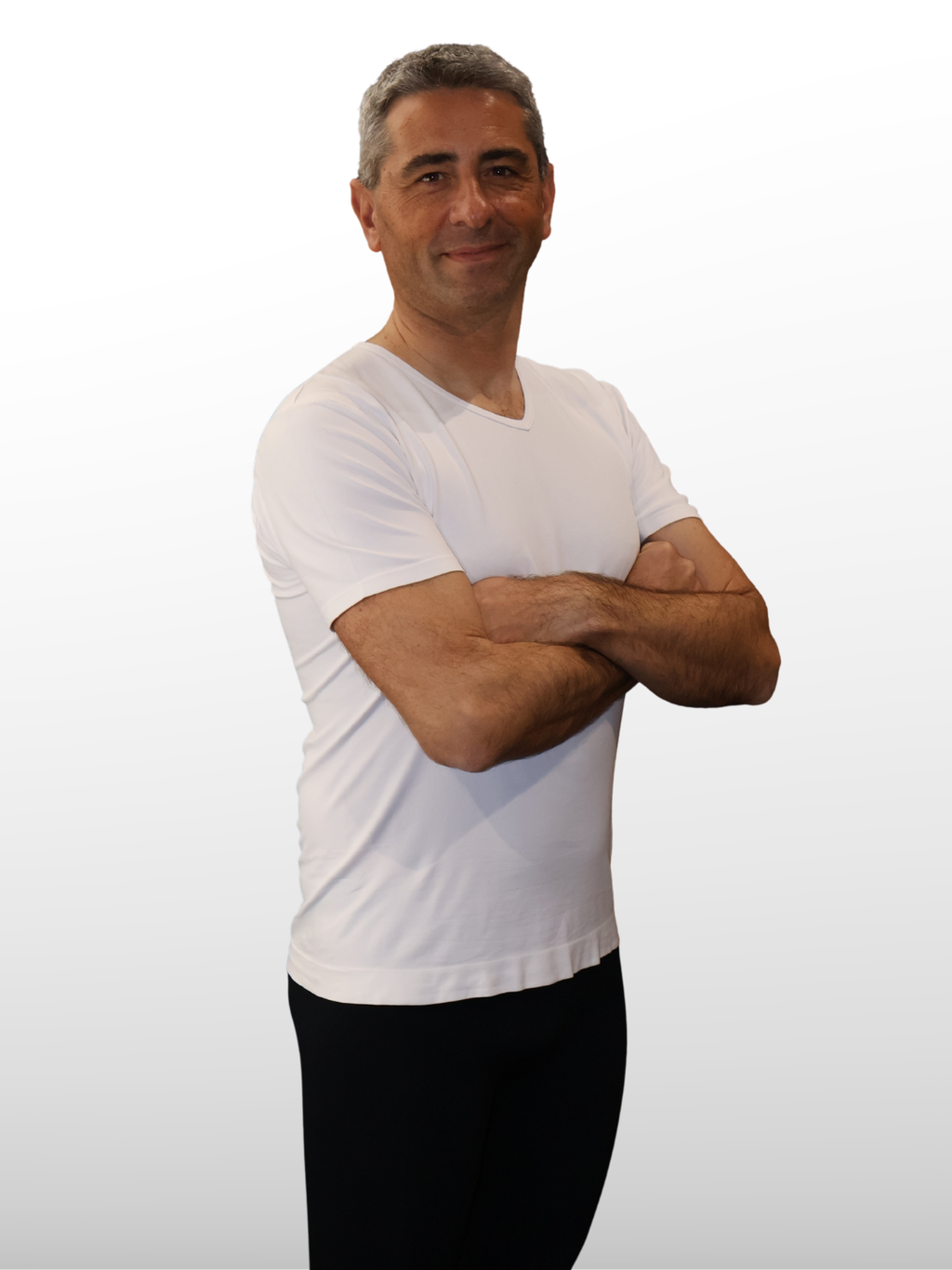 T-SHIRT CON COLLO A V (BOOSTER) FIR TECH