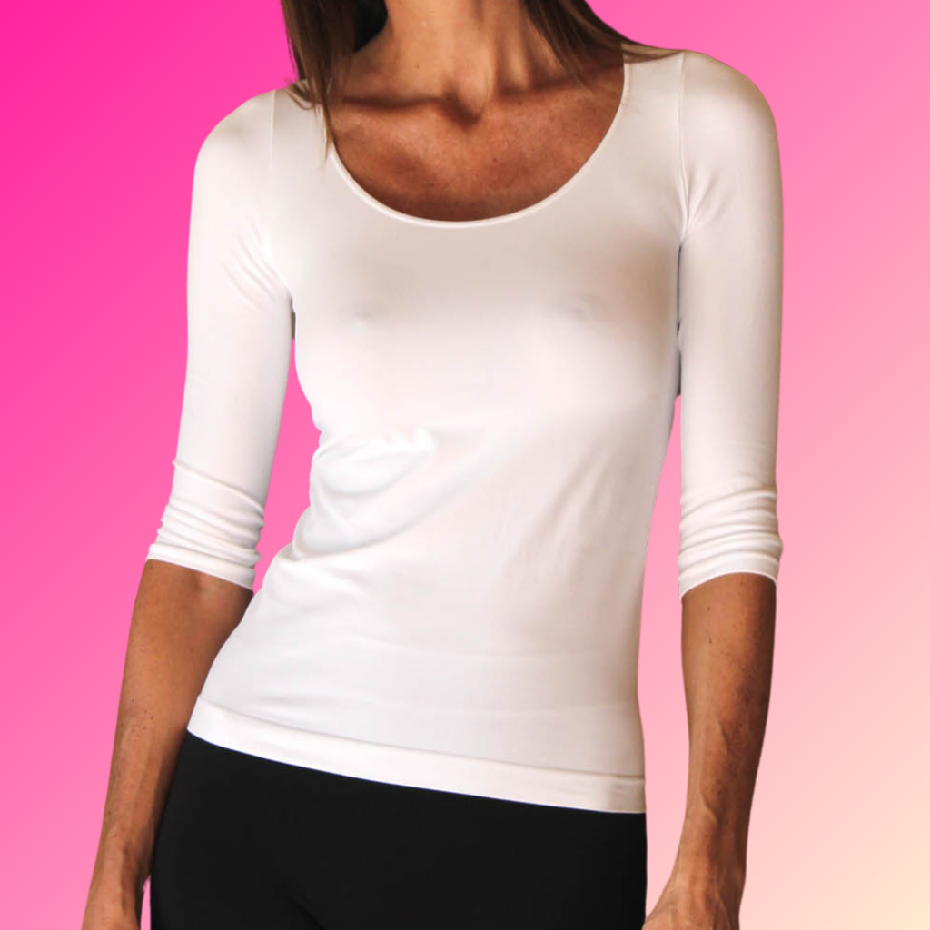 MAGLIA MANICA 3/4 BIANCA (BOOSTER) FIR TECH