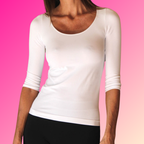 MAGLIA MANICA 3/4 BIANCA (BOOSTER) FIR TECH