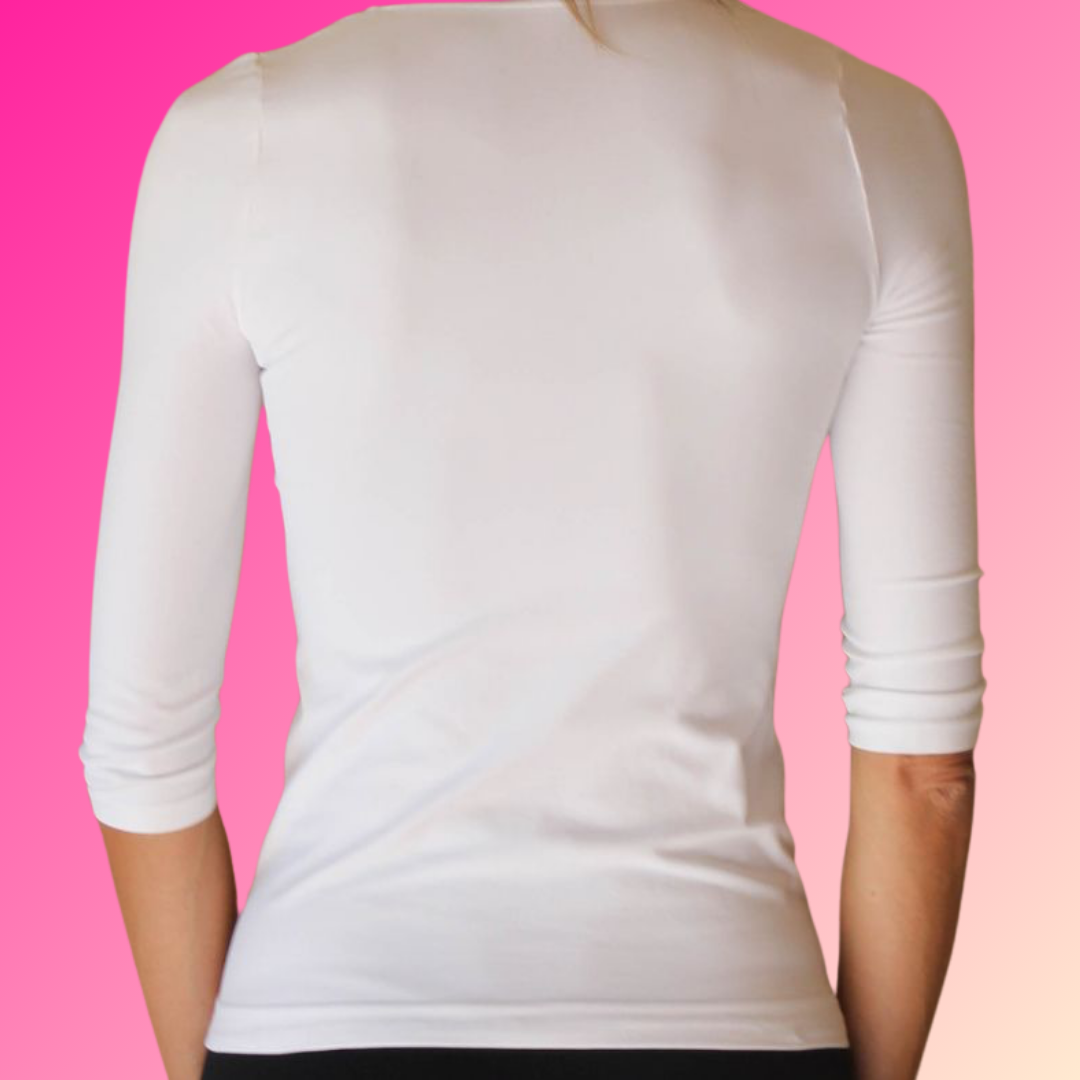 MAGLIA MANICA 3/4 BIANCA (BOOSTER) FIR TECH