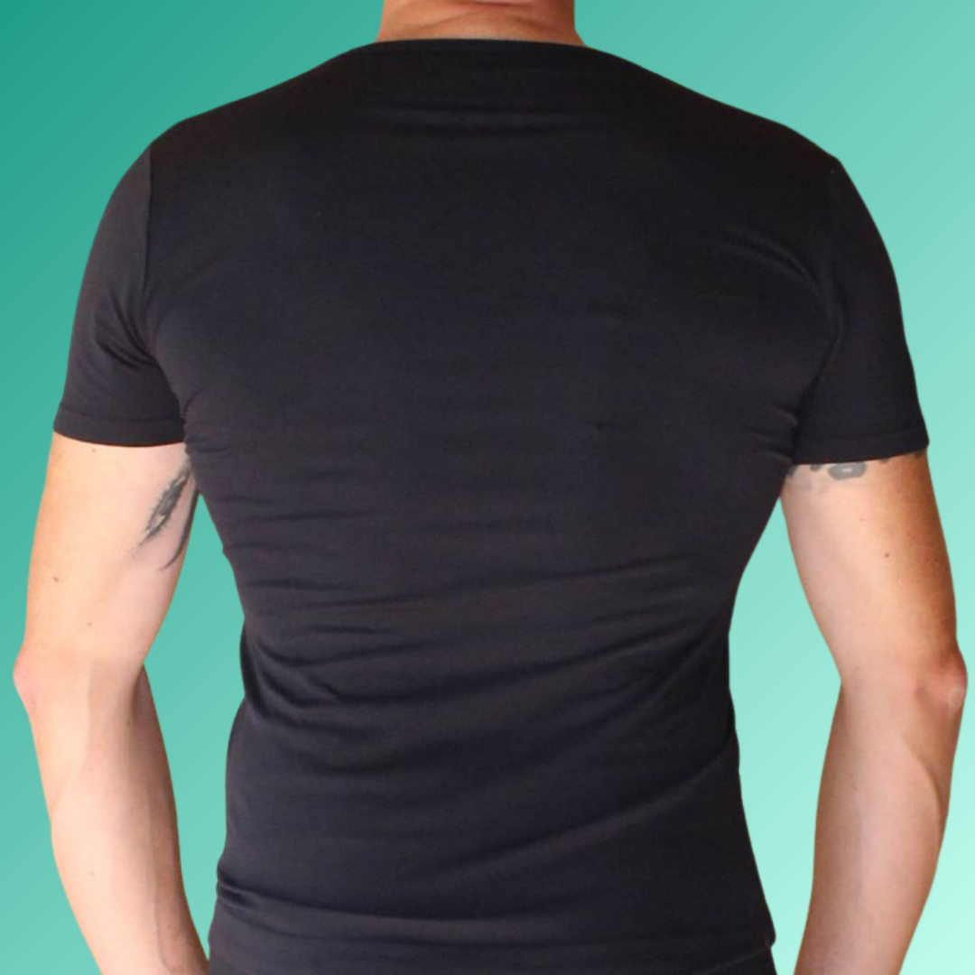 T-SHIRT CON COLLO A V (BOOSTER) FIR TECH