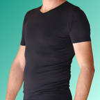 T-SHIRT CON COLLO A V (BOOSTER) FIR TECH